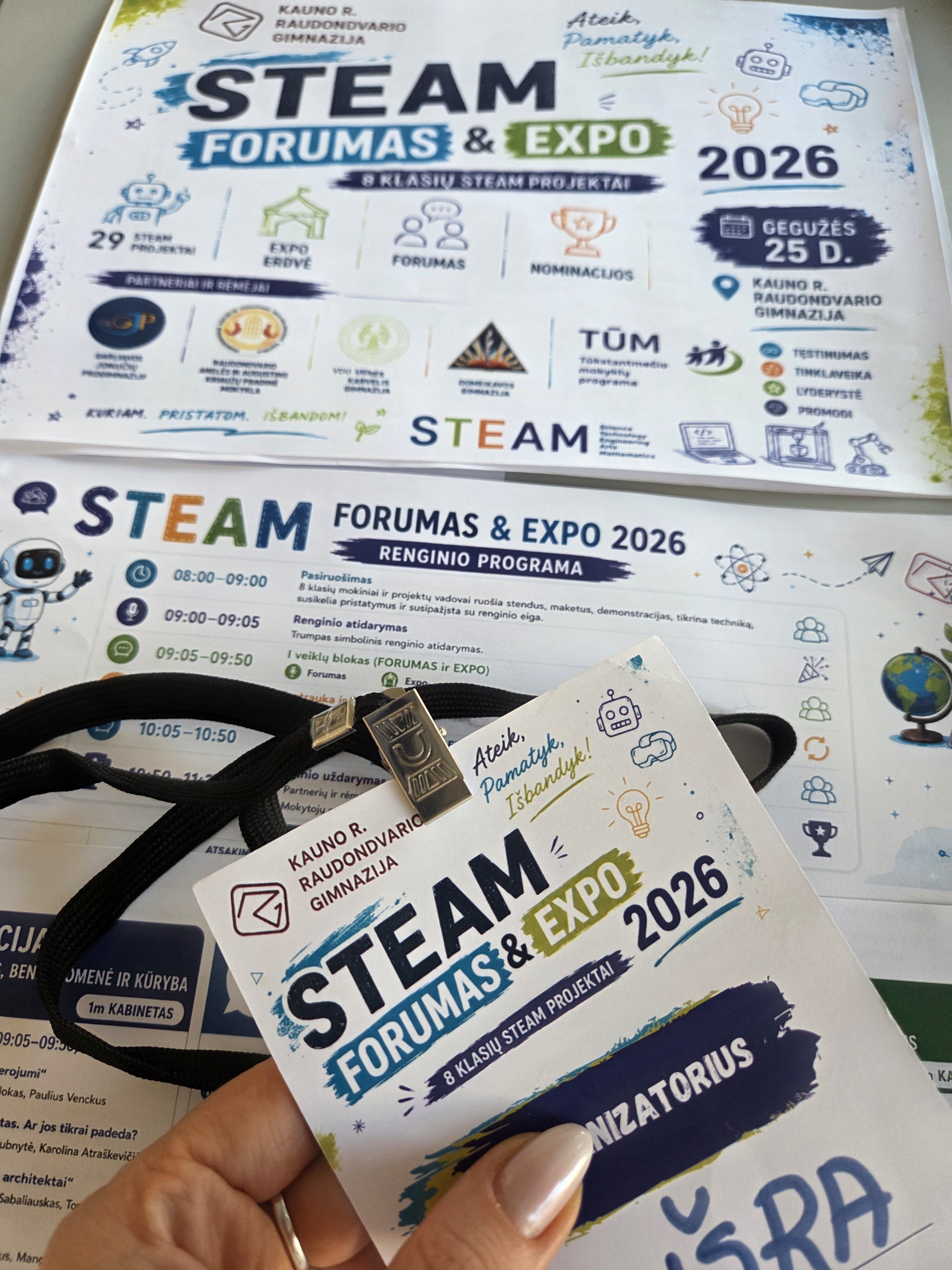 STEAM FORUMAS & EXPO 2026: mokinių idėjos virto atradimais, sprendimais ir įkvėpimu